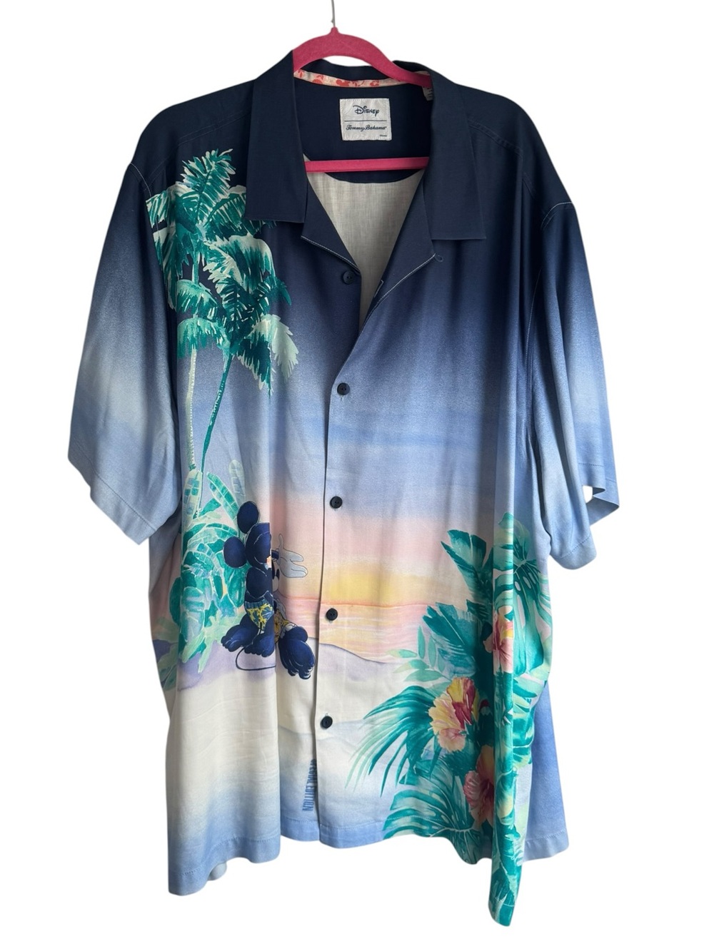 Tommy Bahama Disney Mickey Minnie Silk Camp Shirt XXXL